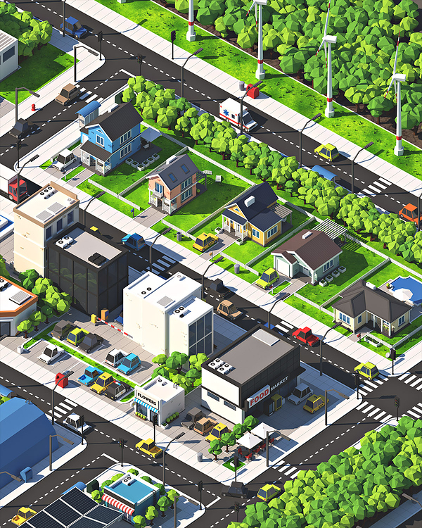 Low Poly City - Finished Projects - Blender Artists Community