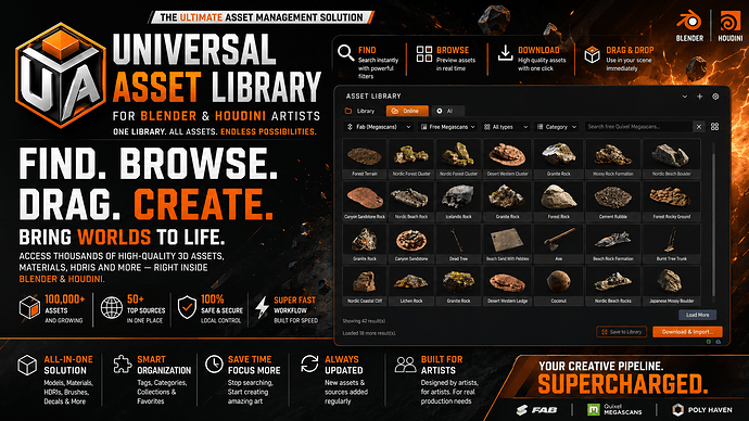 UNIVERSAL ASSET LIBRARY HOUDINI