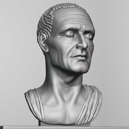 Roman Bust Statue Sculpt 12