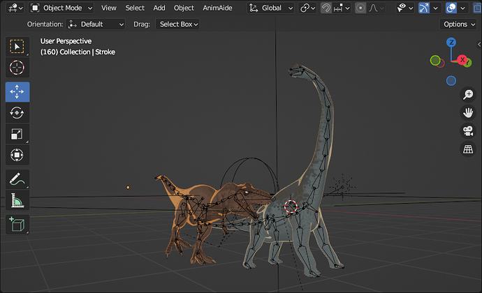 Illustration Brachiosaurus vs T-Rex