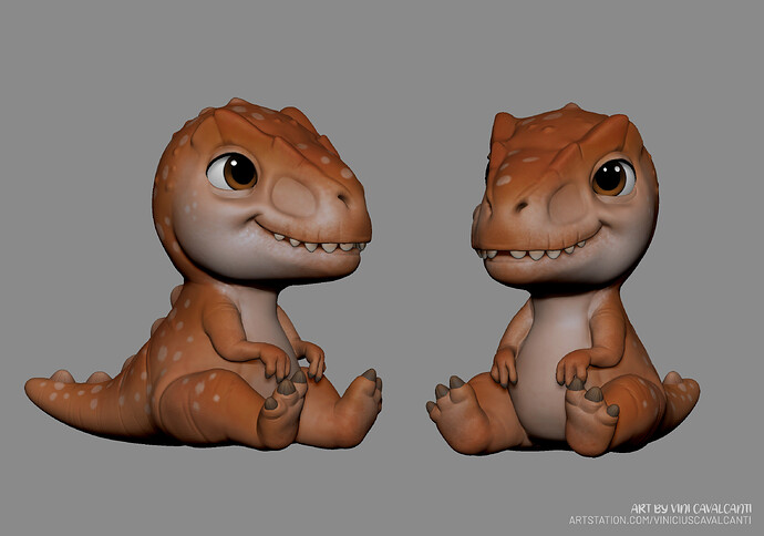 BabyAllosaurus_Zbrush2