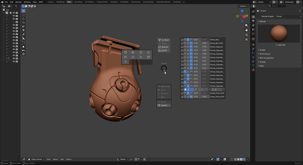 Chisel - SDF modeling for blender - Released Scripts and Themes ...