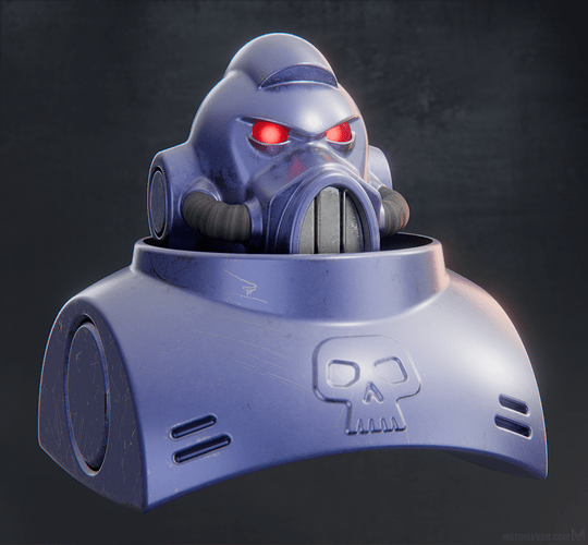metin-seven_3d-hard-surface-modeler-toy-designer_science-fiction-robot-bust