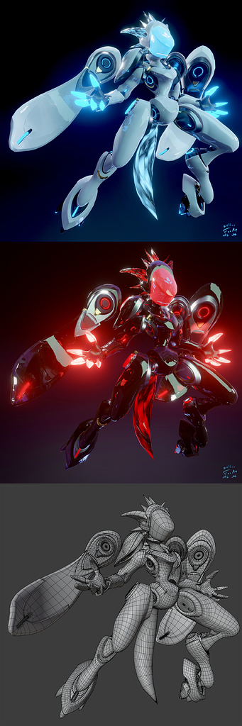 Overwatch Echo Proto (Fanart) - Finished Projects - Blender Artists ...