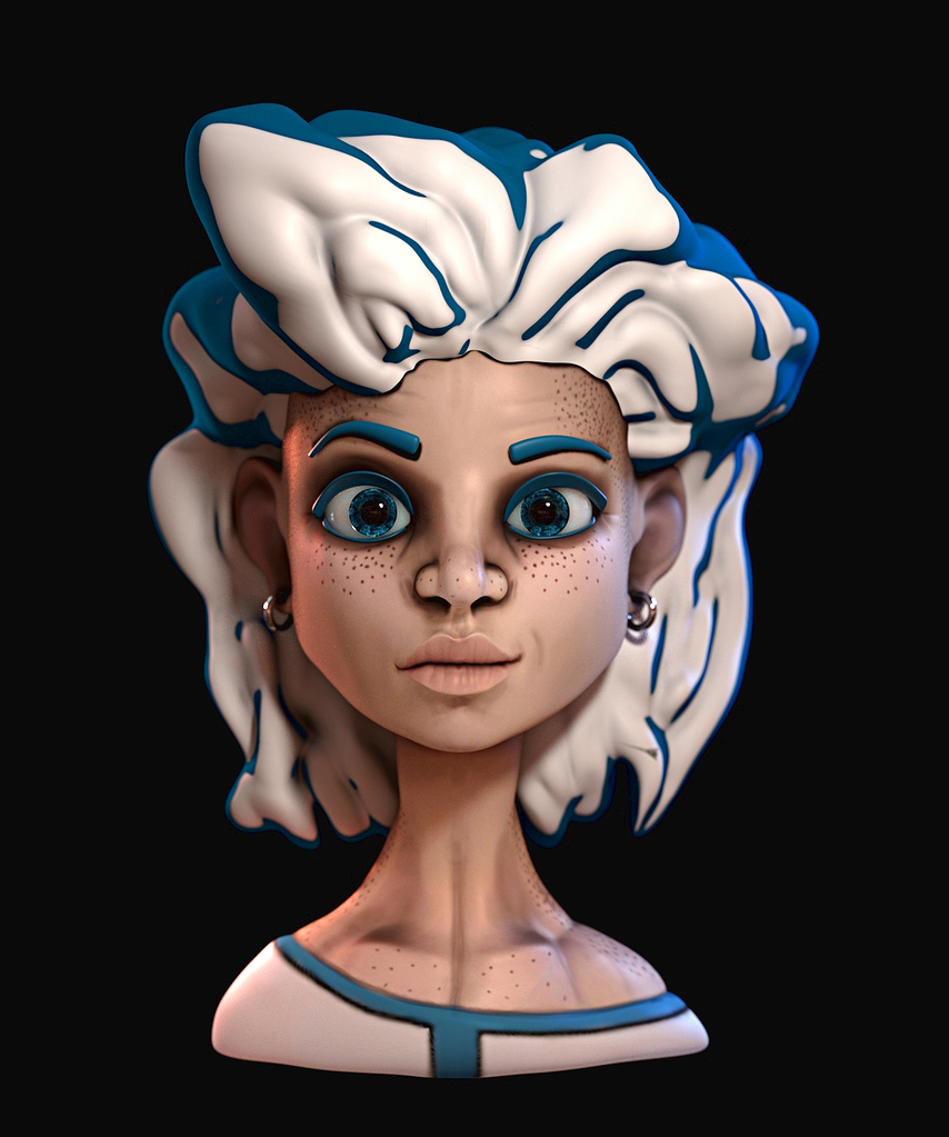 Random girl sculpt - Finished Projects - Blender Artists Community