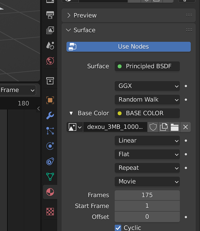 Exporting a plane with video texture as glb is not working - Materials ...