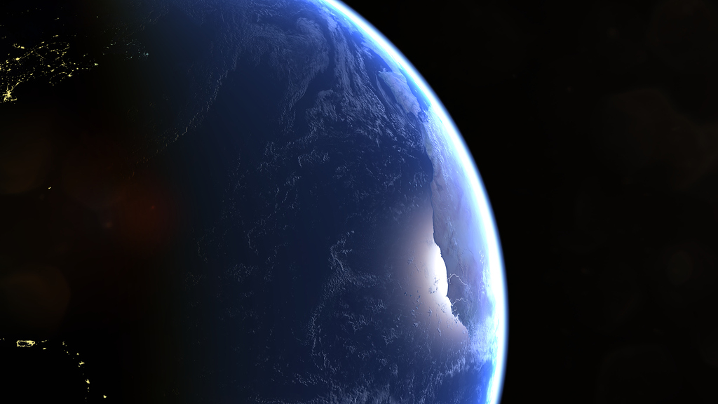 Realtime Atmospheric-scattering (glsl Node Material) - Blender Tests 