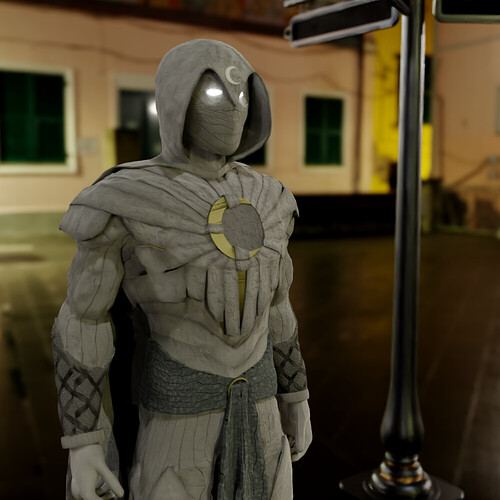 Moon Knight Model - Textured