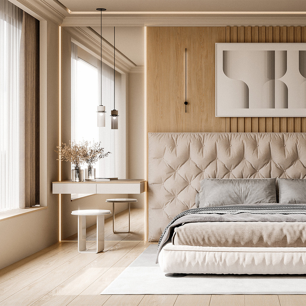 Luxury Beige Bedroom Interior - Tutorial - Finished Projects - Blender ...