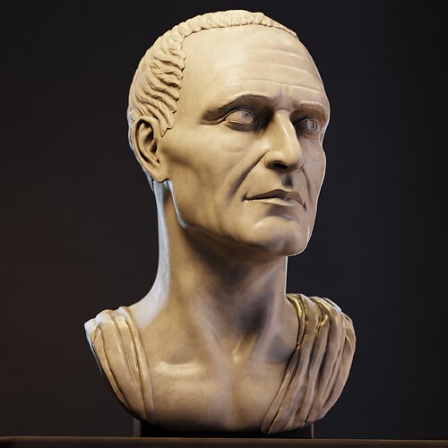 Roman Bust Statue Sculpt 3