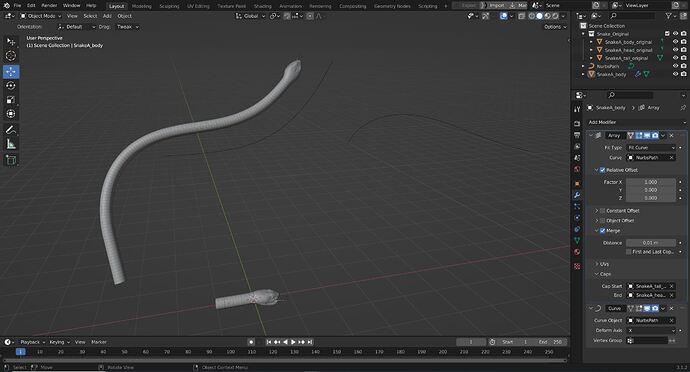 Array Curve on multiple Beziers/Paths - Basics & Interface - Blender ...