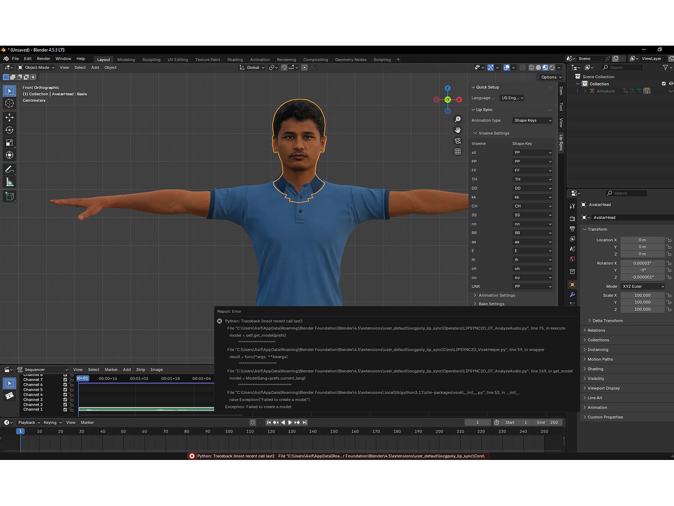 Python code error detected - Technical Support - Blender Artists Community
