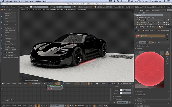 Porsche Mission Ei Tron Legacy Edition Concept Design Works In Progress Blender Artists Community