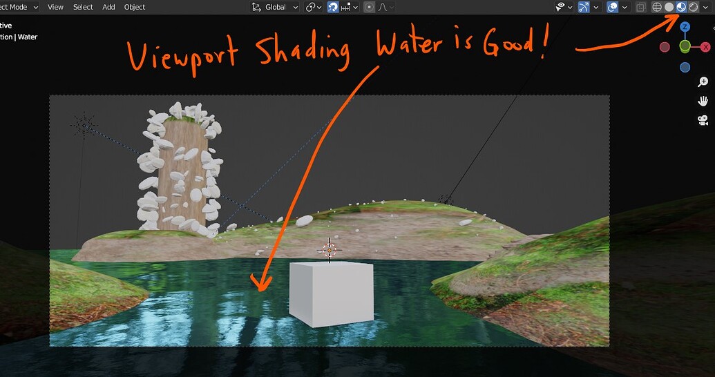 Water Rendered Water is not rendering Properly in Rendered View? - Lighting and ...