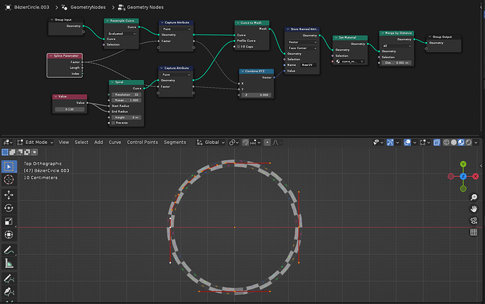 Improving the UV mapping of curve object with geometry nodes ...