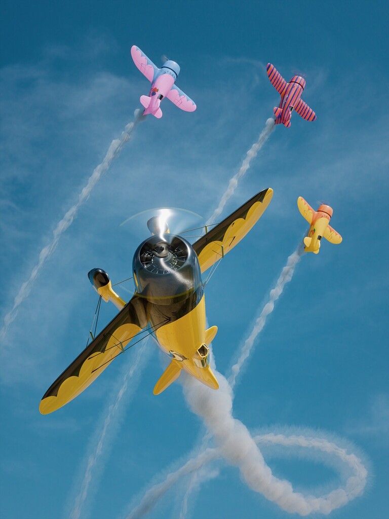 Gee Bee Super Sportster R-1 aircraft - Finished Projects - Blender