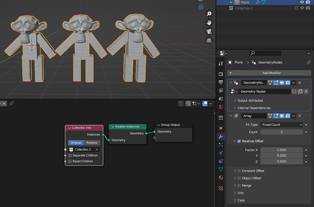 Geometry nodes and Array Modifier - Basics & Interface - Blender ...