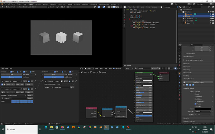 Python code to change object emission and strength - Game Engine ...