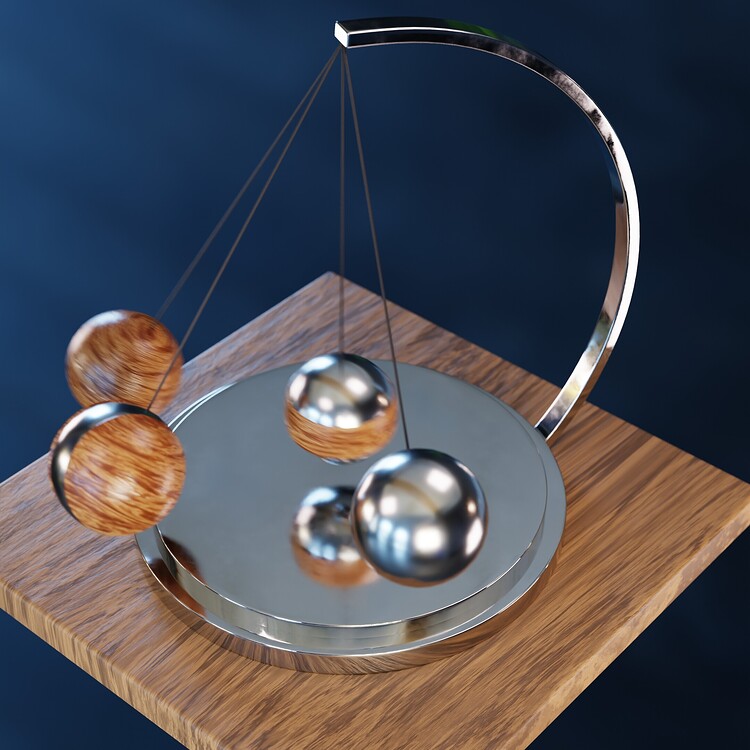 Satisfying Swinging Spheres Looping Animation - Animations - Blender ...