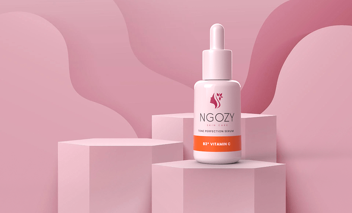 Ngozy skin serum 3D product render