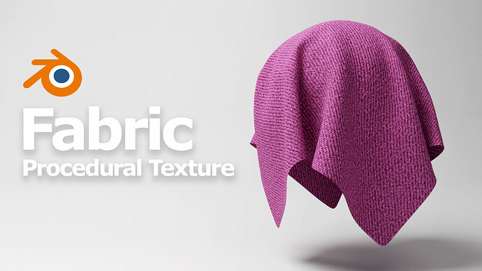 Blender Fabric Texture Procedural Material Shader for Cloth