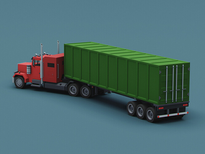 Container semi-trailer