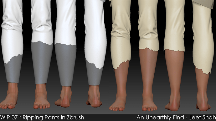 07_RippingPantsInZbrush