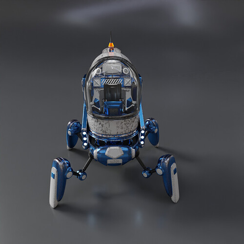 Robot -  White and blue -  IG - 002