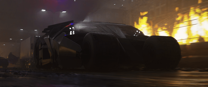 Batmobile Scene Update - Works in Progress - Blender Artists Community