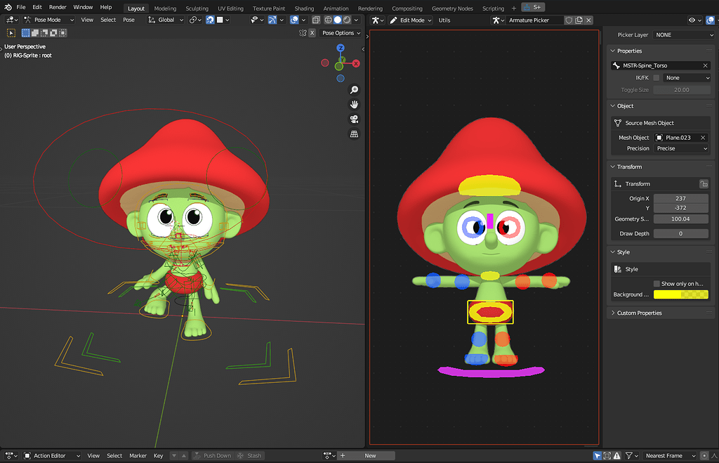 Roblox character transparent when imported into blender - Building Support  - Developer Forum