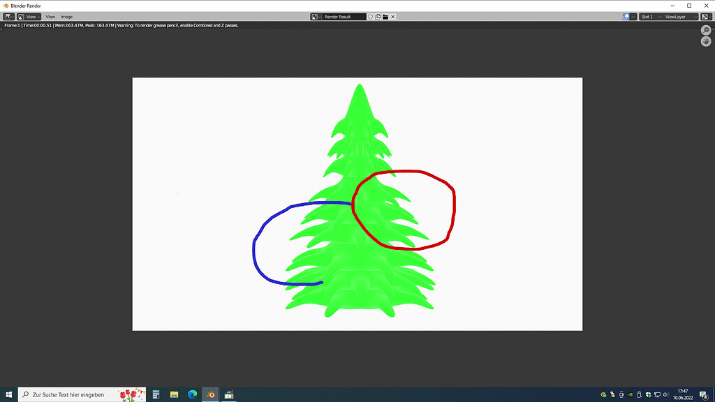 rendering - Grease pencil stroke on 3d objects disappears when