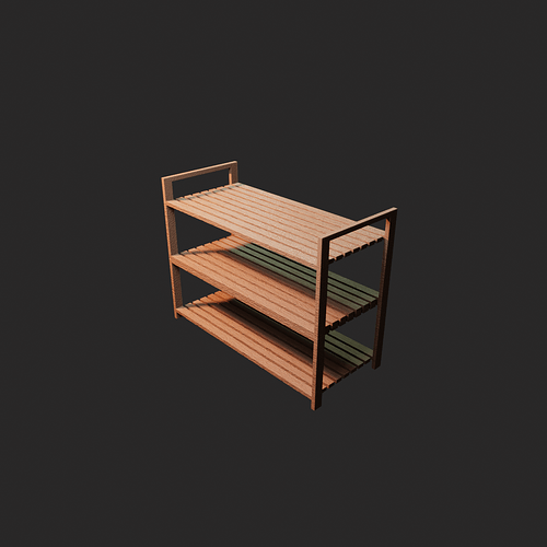 Shoe Rack Render Square w BG