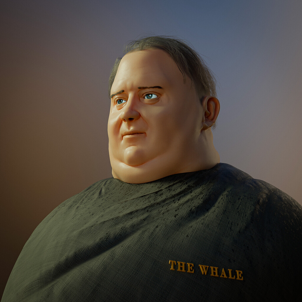 "The Whale"movie fan art - Finished Projects - Blender Artists Community