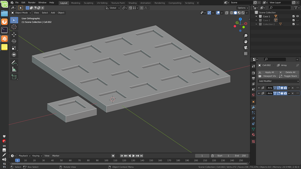 Array Caps (2 dimensions) - Modeling - Blender Artists Community