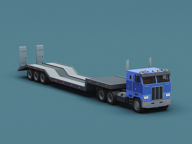Lowbed semi-trailer