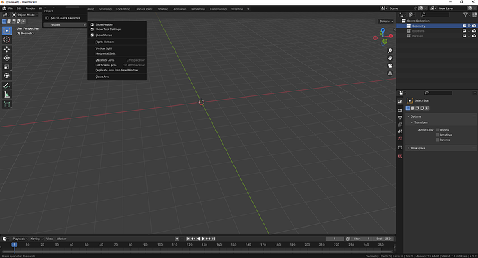 Certain menus are gone - Basics & Interface - Blender Artists Community