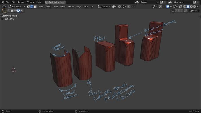 How do i make this extreme bevel? - Modeling - Blender Artists Community