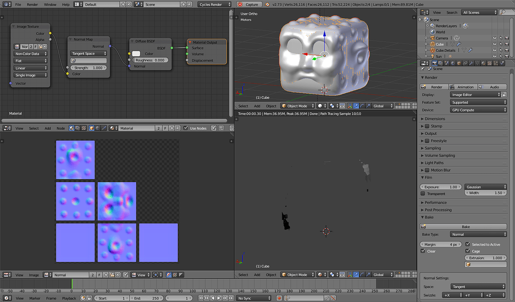 Baking Normal Maps with Cycles - Help please? - Lighting and Rendering ...