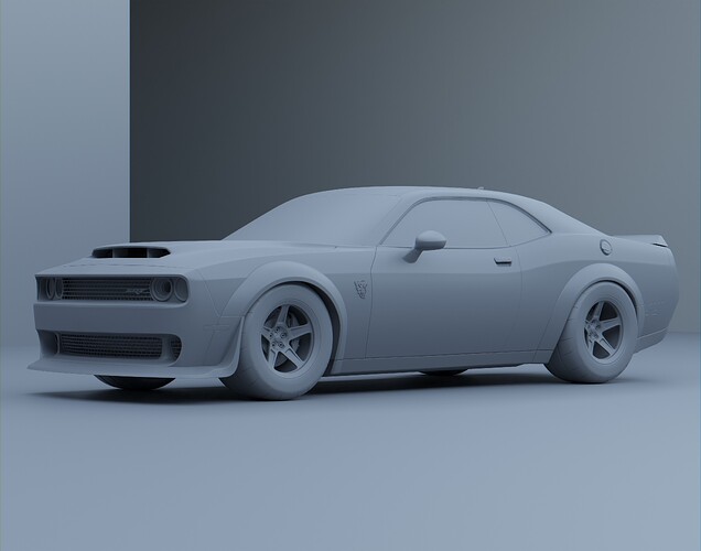 Challenger SRT Demon 2018 blender 3D - Finished Projects - Blender ...