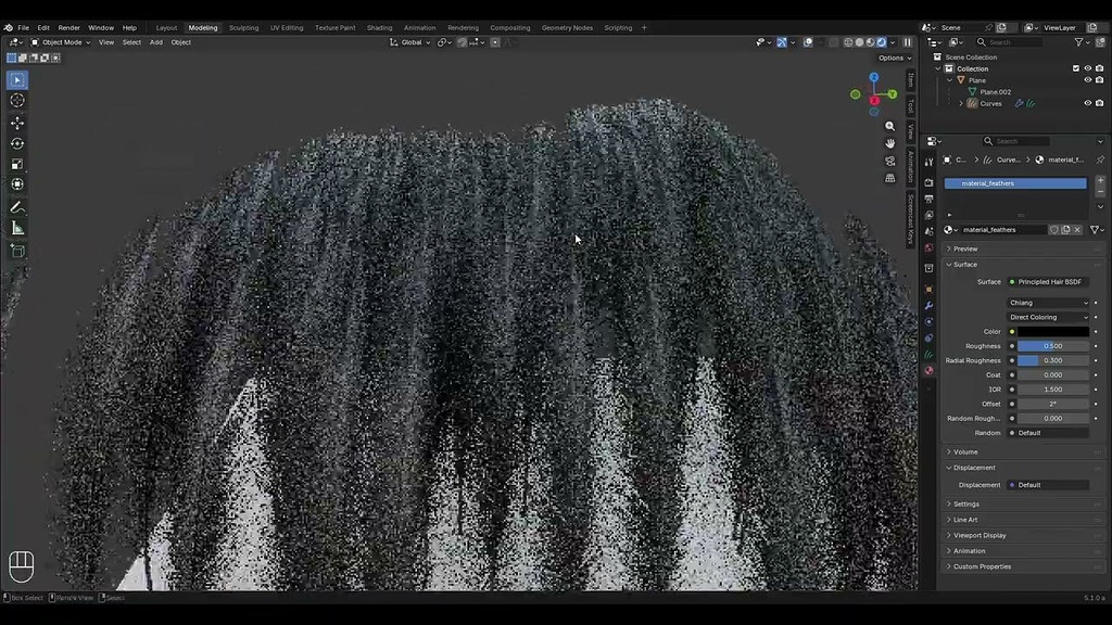 Geometry Node - Feathers generator