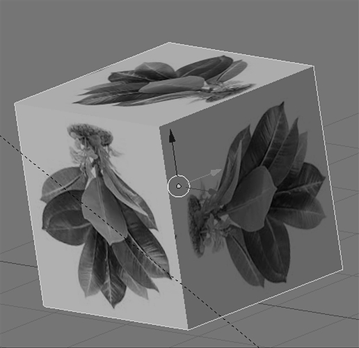 A different view in the texture mode as in the material- or rendered ...