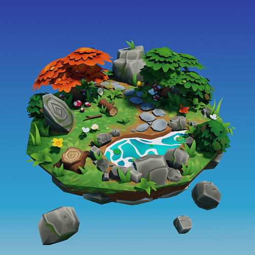 Low Poly Game Environment - Finished Projects - Blender Artists Community