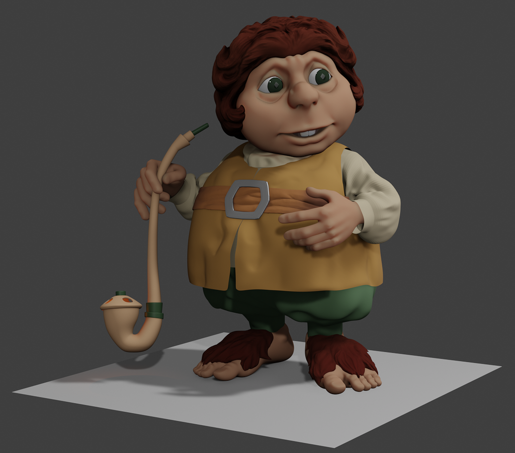 1977 Rankin Bass style Bilbo Baggins - Finished Projects - Blender ...