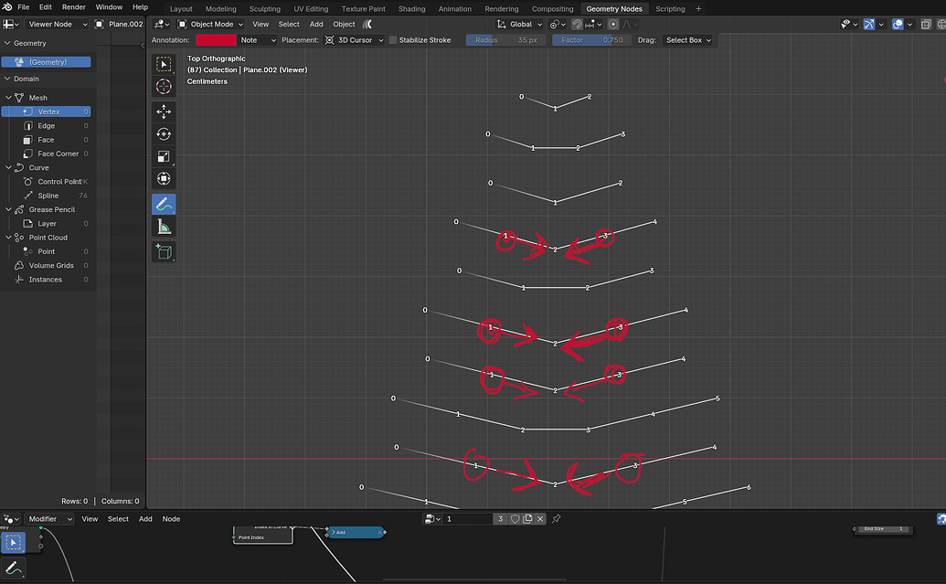 How to slide points on a curve in geometry nodes - Modeling - Blender ...