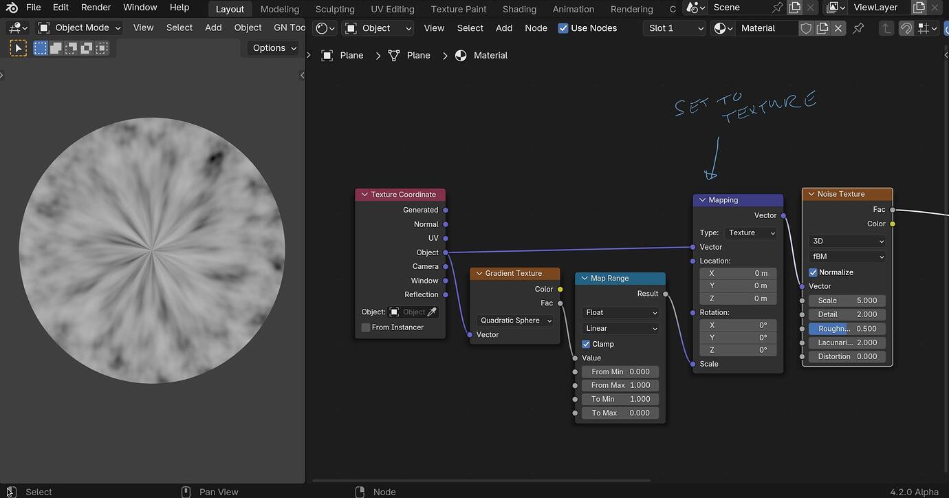 Increasing excentrical scaling of a texture possible? (from outer edge ...