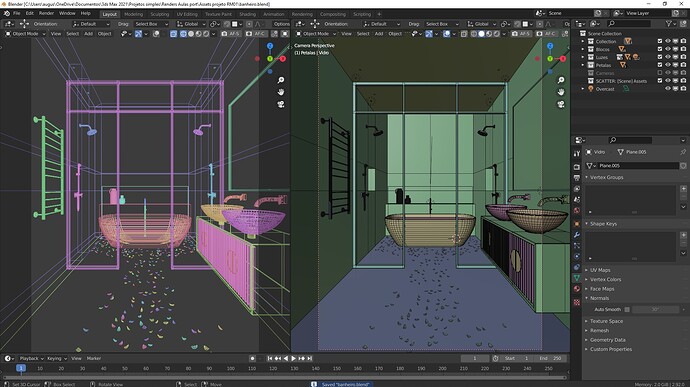ScreenShot - cena banheiro - Blender