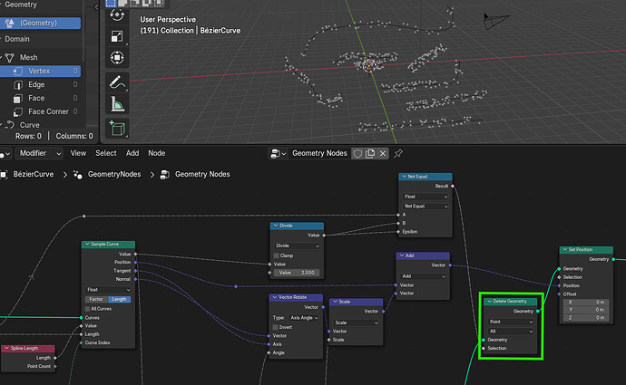 How to move random points on a curve using geometry nodes - Particles ...