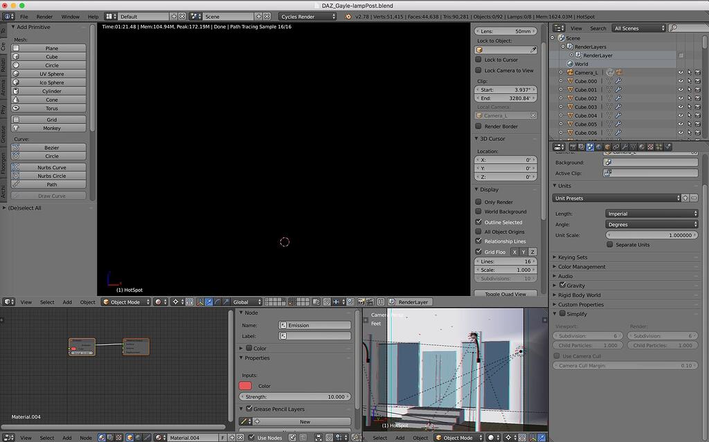 Render Preview - black in Perspective, perfect in Ortho - Lighting and ...