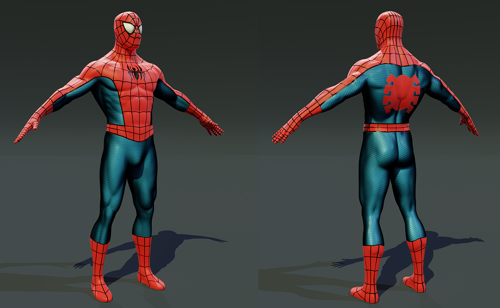 High Poly Spiderman - Focused Critiques - Blender Artists Community