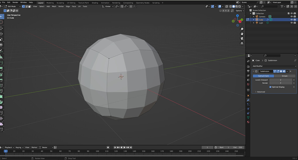 Cannot select vertices in edit mode after subdivision modifier ...